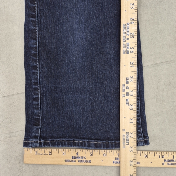 Lee Riders Shape Illusions jeans women's 16 Long Blackened wash Slim Boot mid - Picture 8 of 12